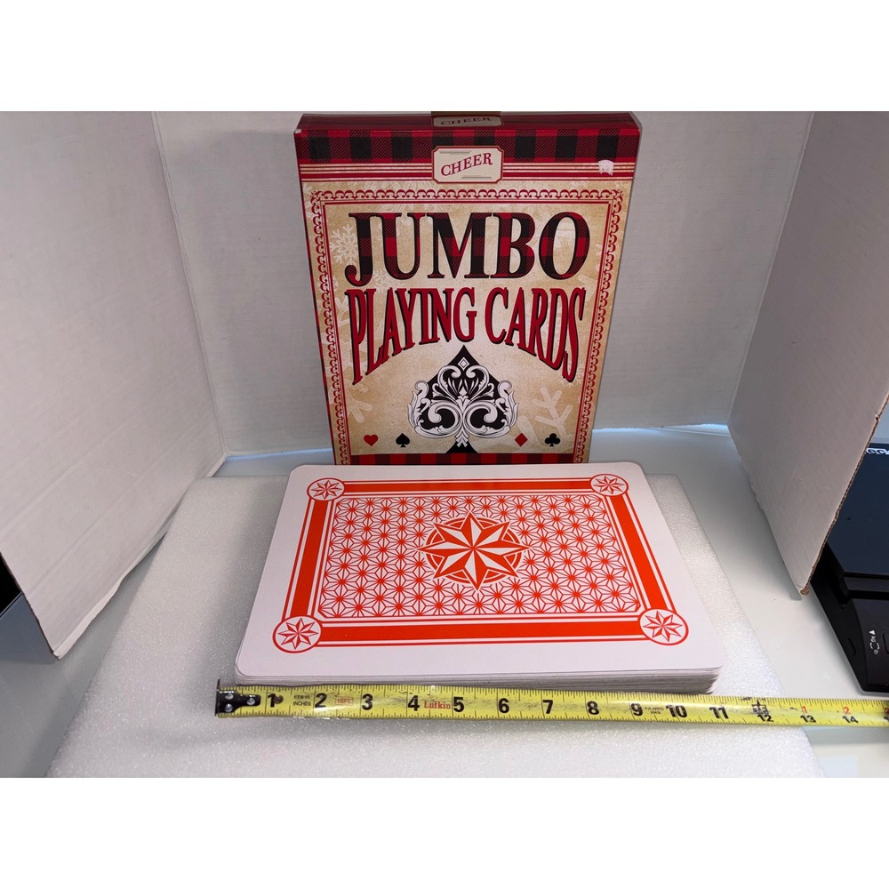 Cheer Jumbo Playing Cards Large Oversized Novelty Card Game Full Deck